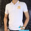 Áo thun cổ trụ màu trắng