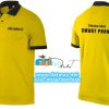 Áo thun cổ trụ màu vàng