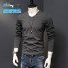 Áo thun tay dài màu muối tiêu