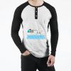 Áo thun tay raglan cổ nút