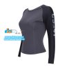 Áo thun thể thao nữ raglan tay dài