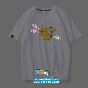 Áo thun phản quang pikachu