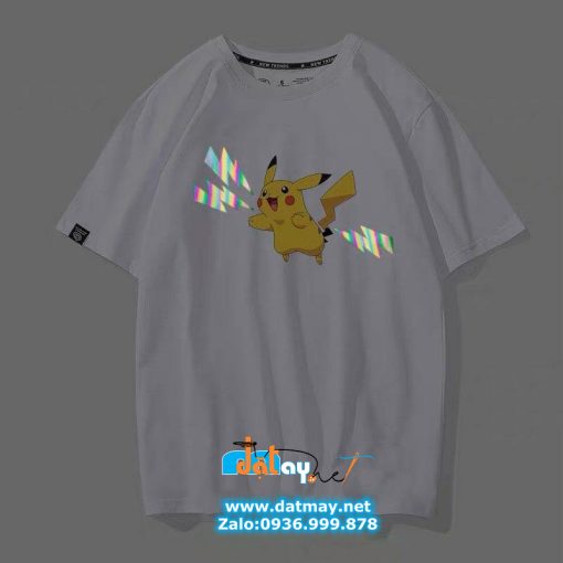 Áo thun phản quang pikachu