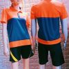 Áo adidas VNXK mẫu 08 màu cam phối xanh