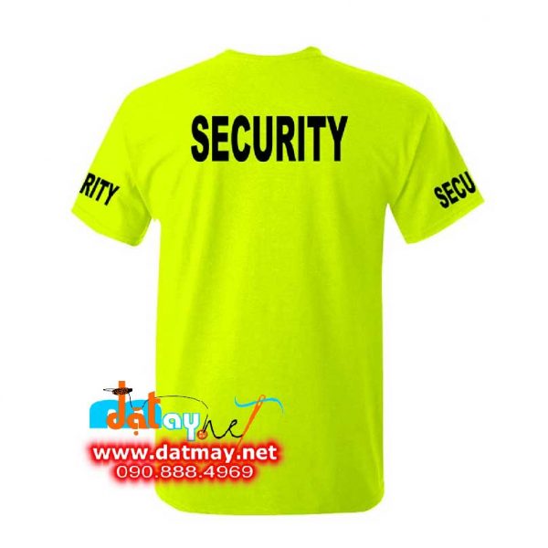 Đồng phục bảo vệ xanh dạ quang security 2