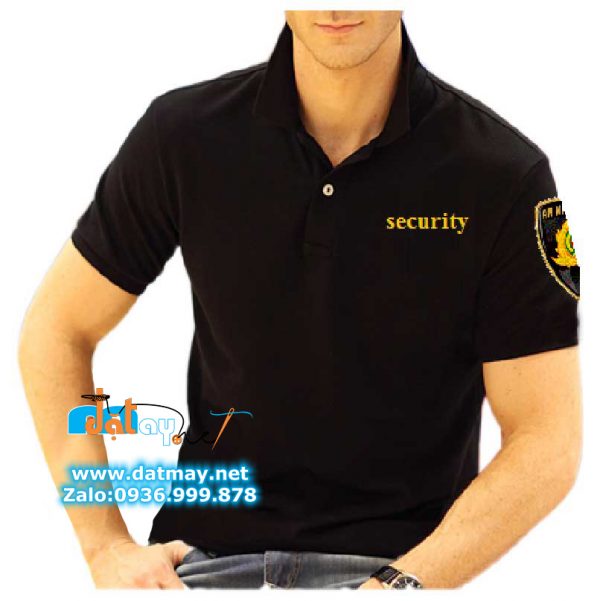 Đồng phục bảo vệ Security ngực, logo Tay áo