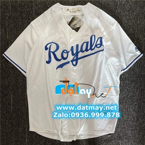 áo bóng chày mlb 2hand màu trắng