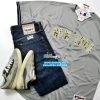 áo bóng chày phối đồ với quần jeans