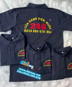 áo thun đồng phục cửa hàng điện nước 24G
