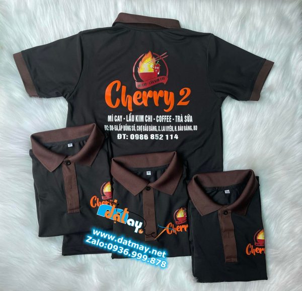 áo thun đồng phục quán mì cay cherry 2