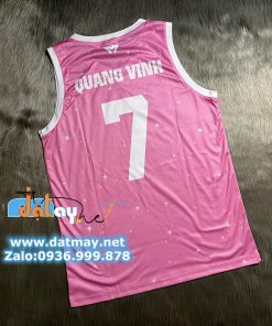 đồng phục bóng rổ màu hồng