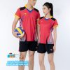 Quần áo bóng chuyền nam nữ màu đỏ