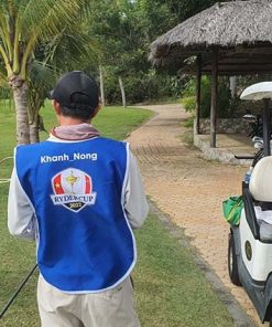 đồng phục caddy golf xanh bích