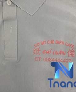 áo thun đồng phục xưởng chế biến cafe