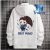 Áo hoodie màu trắng LMHT in hình best Yasuo