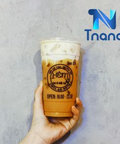 In ly nhựa logo Hẻm tea and milk tea