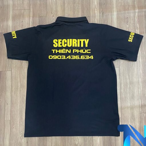 áo thun cổ trụ đồng phục security