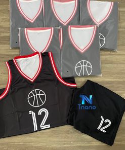 đồng pjhục bóng rổ màu đỏ đen