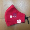 Khẩu trang vải in logo Trường đại học Văn Lang màu đỏ