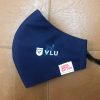 Khẩu trang vải in logo trường đại học Văn Lang màu xanh