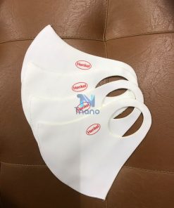 Khẩu trang vải su in logo Hekel tại TPHCM