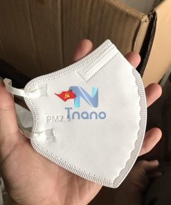 Khẩu trang y tế PM2.5 màu trắng in logo Đảng