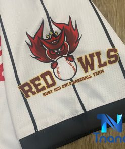 logo áo bóng chày red owls