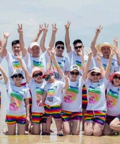 Áo thun đồng phục đi biển mẫu trắng 2023