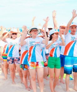 Áo thun đồng phục công ty đi biển