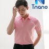 áo polo nam màu hồng phấn