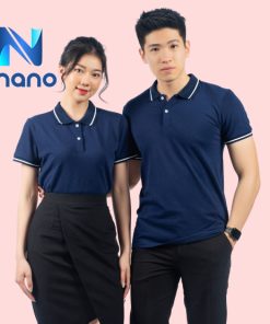 áo thun nam nữ màu xanh bích