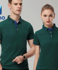 đồng phục áo thun nam nữ màu xanh rêu