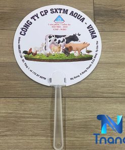 quạng nhựa quảng cáo in 2 mặt