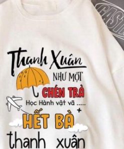 áo thun trắng cổ tròn