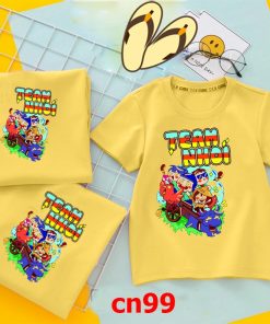 áo thun cotton in logo ngộ nghĩnh