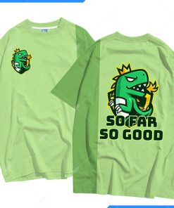 áo thun cổ tròn màu xanh két