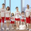 Áo thun đồng phục gia đình màu trắng đi biển