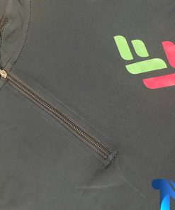 áo pt cổ dây kéo màu đen