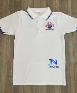 áo thun đại học trà vinh logo thêu
