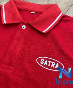 áo thun đồng phục cổ trụ satra