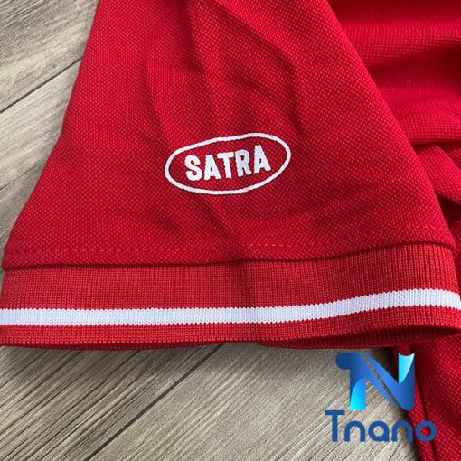 áo thun satra logo in lụa