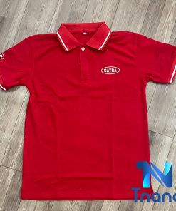 đồng phục áo thun cổ trụ satra