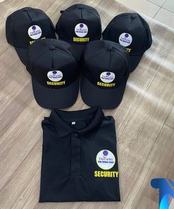 đồng phục áo thun + nón security