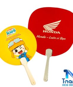 Quạt nhựa PP cầm tay in ấn theo yêu cầu