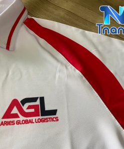 áo thun cổ trụ trắng đó AGL