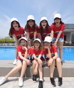 mũ đồng phục team building màu trắng