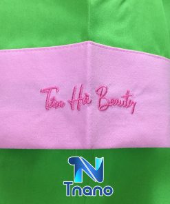 áo sơ mi nam nữ tay lở logo thêu