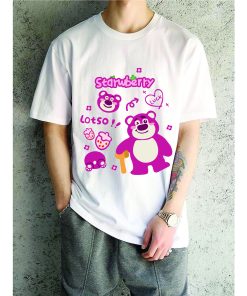 in áo thun gấu dâu lotso