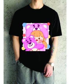 in áo thun gấu dâu lotso