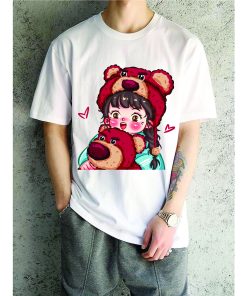 in áo thun gấu dâu lotso